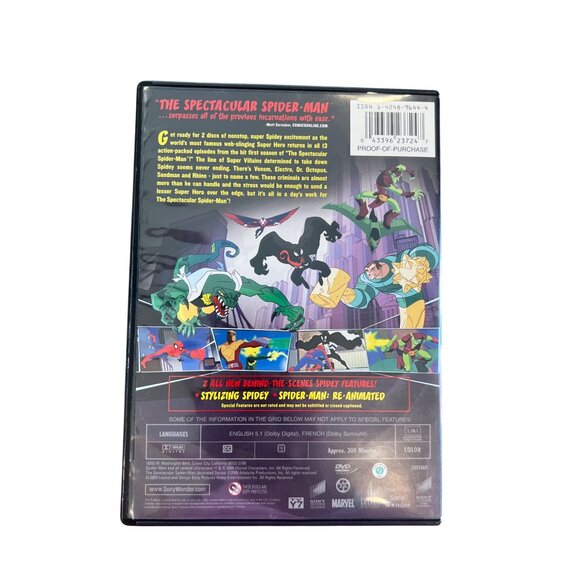 The Spectacular Spider-Man Complete First Season DVD Collectors Set Pre-Owned - Picture 4 of 4
